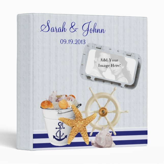 Nautical Theme | Photo Keepsake Album Binder (Front/Spine)