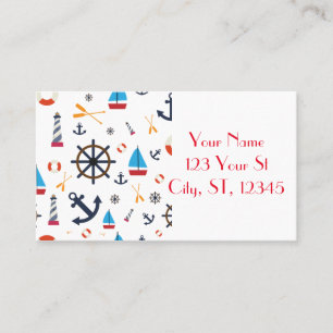 Nautical Theme Thunder_Cove Business Card