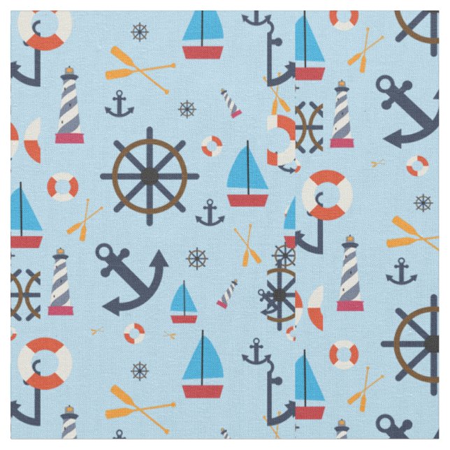 Nautical Theme Thunder_Cove  Fabric (Close Up)