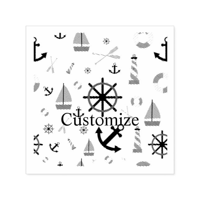Nautical Theme Thunder_Cove  Self-inking Stamp (Design)