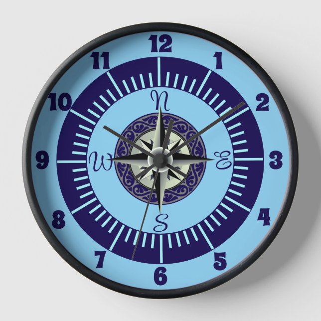 Nautical Theme Wall Clock (Front)
