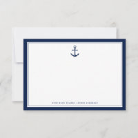 Nautical Themed Anchor | Custom Note Card