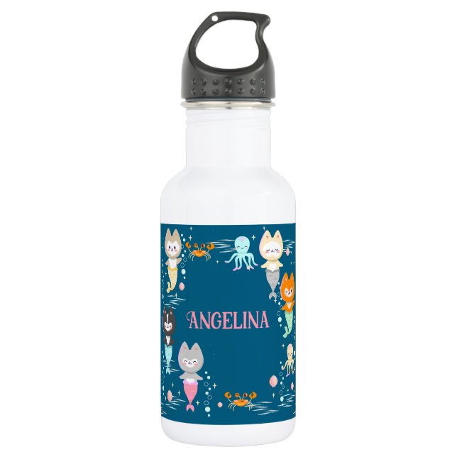 Nautical Themed Birthday Water Bottles (Front)