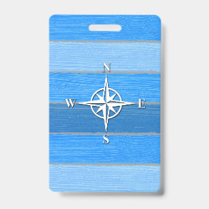 Nautical themed design badge