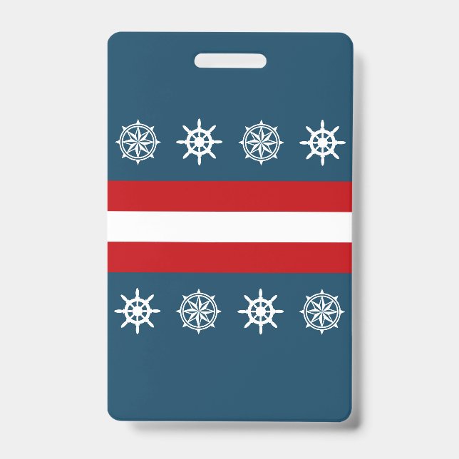 Nautical themed design badge (Front)