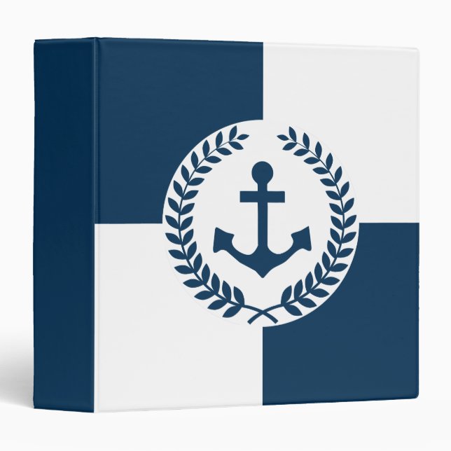 Nautical themed design binder (Front/Spine)