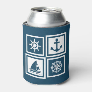 Nautical themed design can cooler