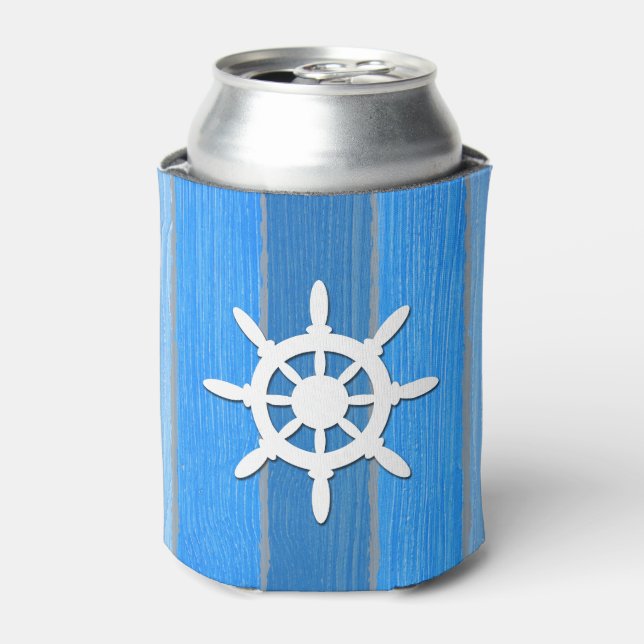 Nautical themed design can cooler (Can Front)