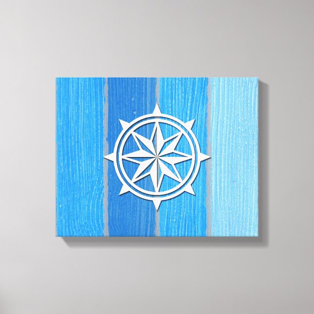 Nautical themed design canvas print (Front)