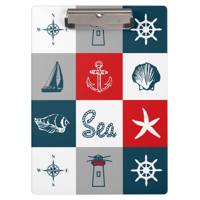 Nautical themed design clipboard (Front)