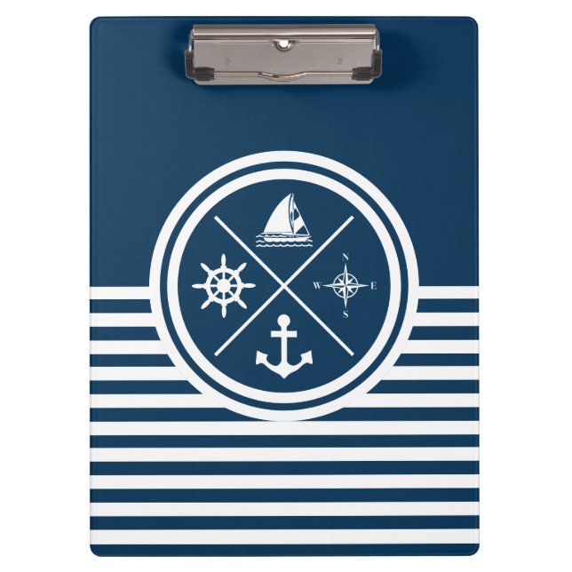 Nautical themed design clipboard (Front)