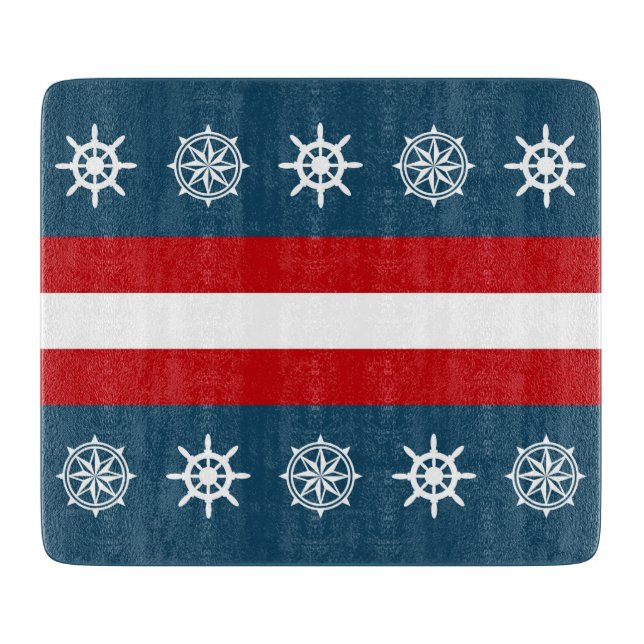 Nautical themed design cutting board (Front)