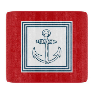 Nautical themed design cutting board
