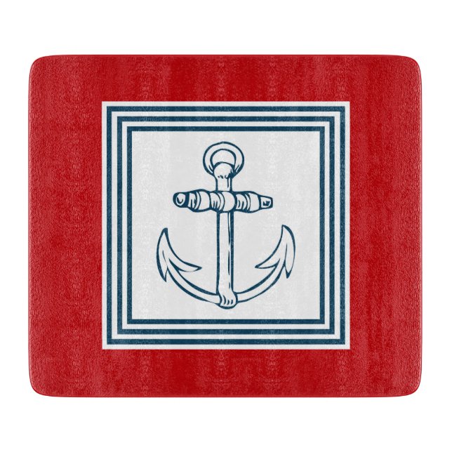 Nautical themed design cutting board (Front)