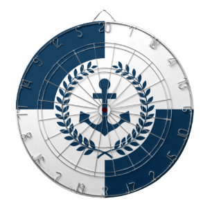 Nautical themed design dartboard