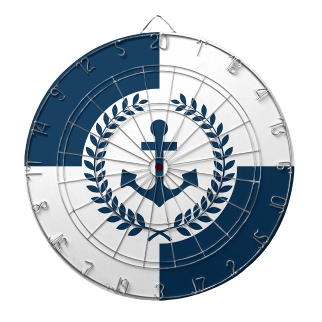 Nautical themed design dartboard (Front)