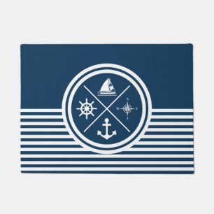 Nautical themed design doormat