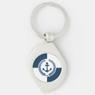 Nautical themed design keychain