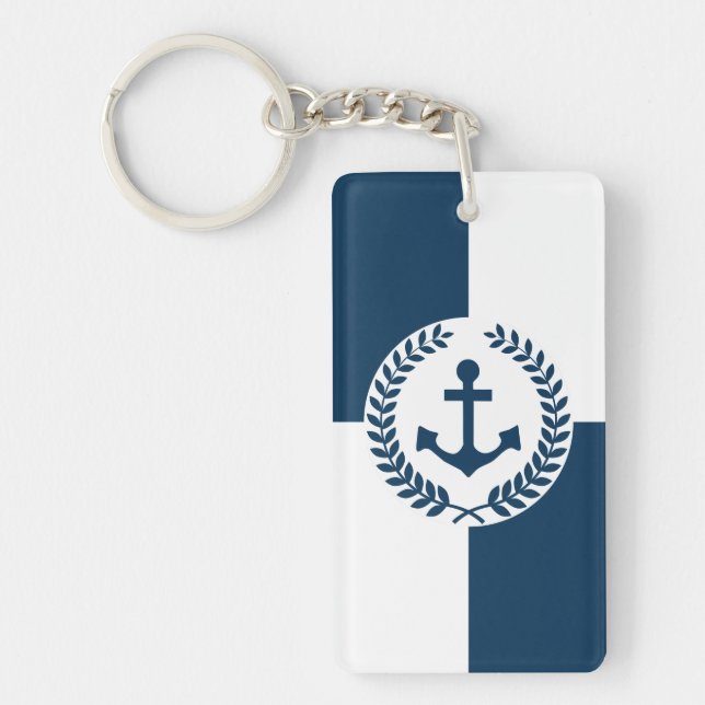 Nautical themed design keychain (Front)