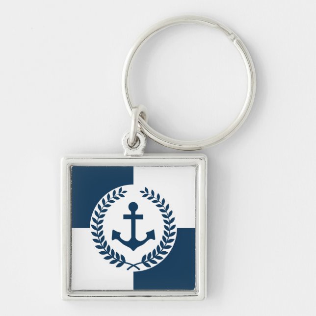 Nautical themed design keychain (Front)