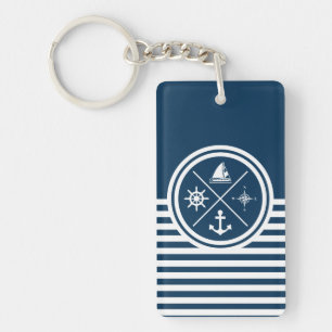 Nautical themed design keychain