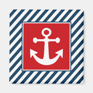 Nautical themed design magnet