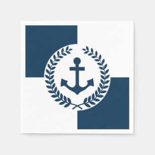 Nautical themed design napkin