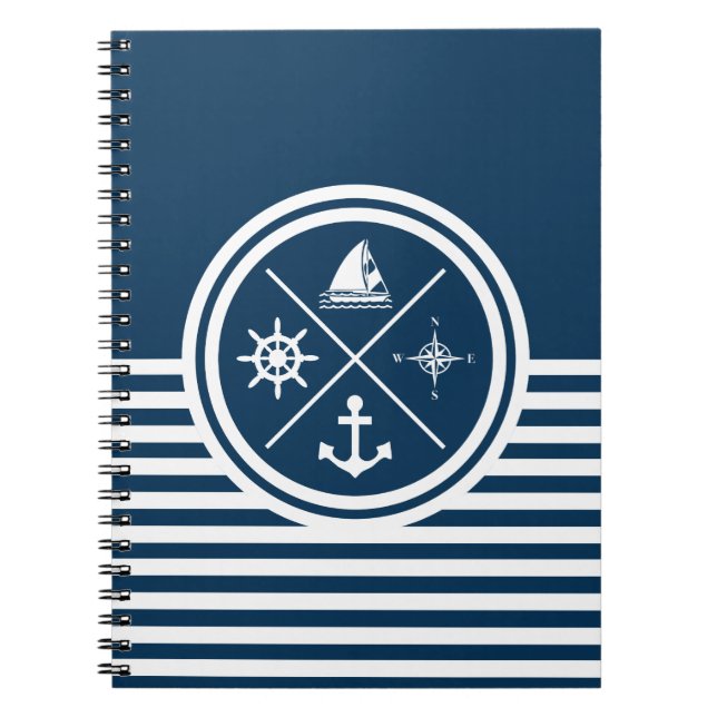 Nautical themed design notebook (Front)