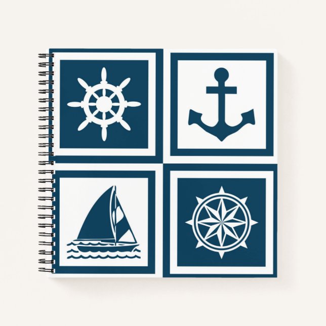 Nautical themed design notebook (Front)
