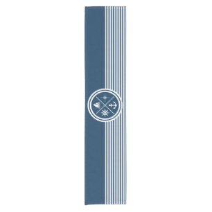 Nautical themed design short table runner