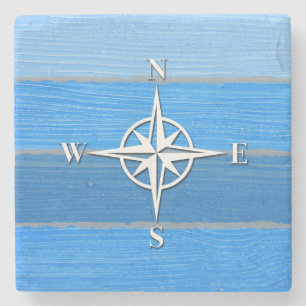 Nautical themed design stone coaster