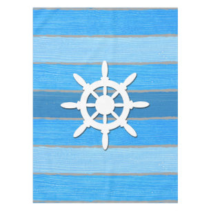Nautical themed design tablecloth