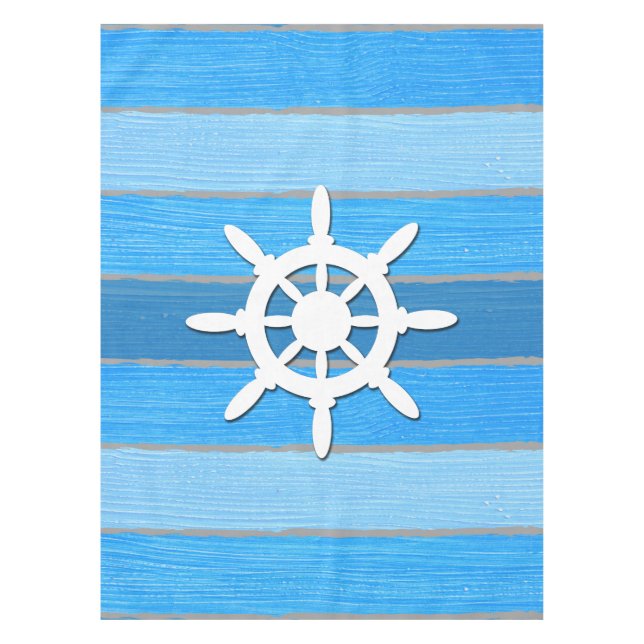 Nautical themed design tablecloth (Front)