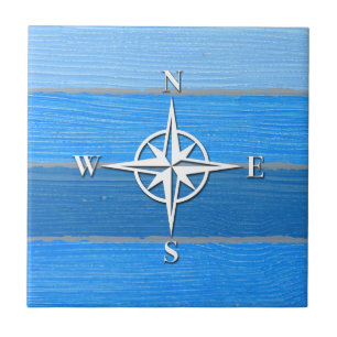 Nautical themed design tile