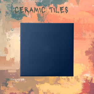Nautical Themed Navy Ceramic Tile