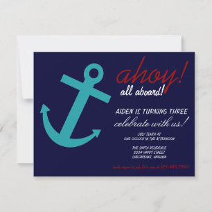 Nautical Themed Party Invitation