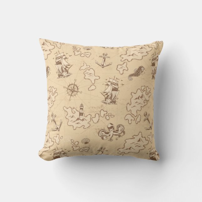 Nautical Throw Pillow (Front)