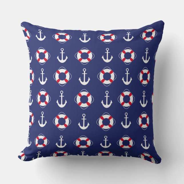 Nautical Throw Pillow (Front)