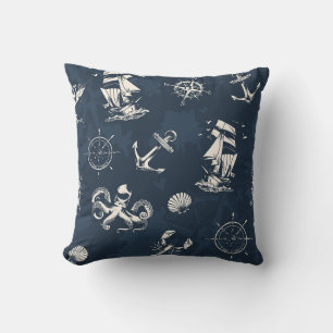 Nautical Throw Pillow