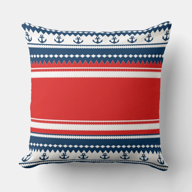 Nautical Throw Pillow (Front)