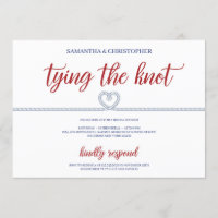 Nautical tied the knot elopement bridal shower