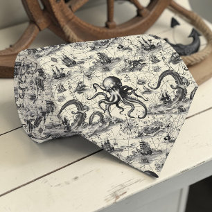 Nautical Toile Custom Necktie