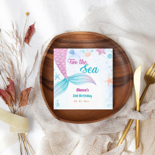 Nautical two the Sea 2nd Birthday party Napkin