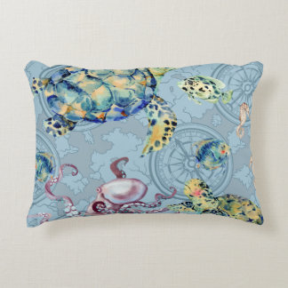 Nautical Under the Sea Accent Pillow