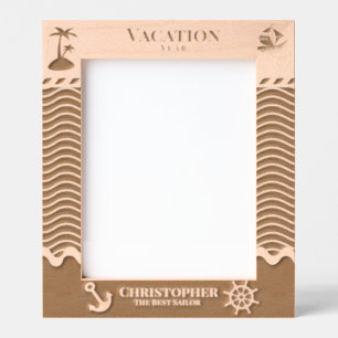 Nautical Vacation Etched Frames