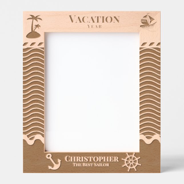 Nautical Vacation Etched Frames (Front)