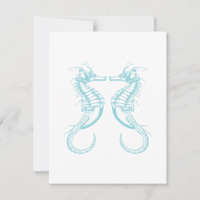 Nautical Vintage Marine Seahorse (Front)