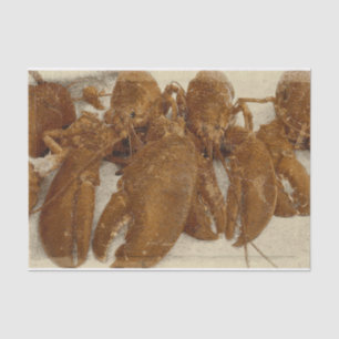 Nautical Vintage Ocean Texture Lobster Tissue Paper