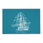 Nautical Vintage Sailing Ship Personalized