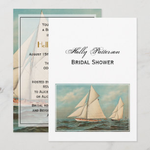 Nautical Vintage Yachts Racing #1 Invitation